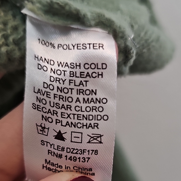 Double Zero Sage Green Shrug, Womens Large - Picture 3 of 4